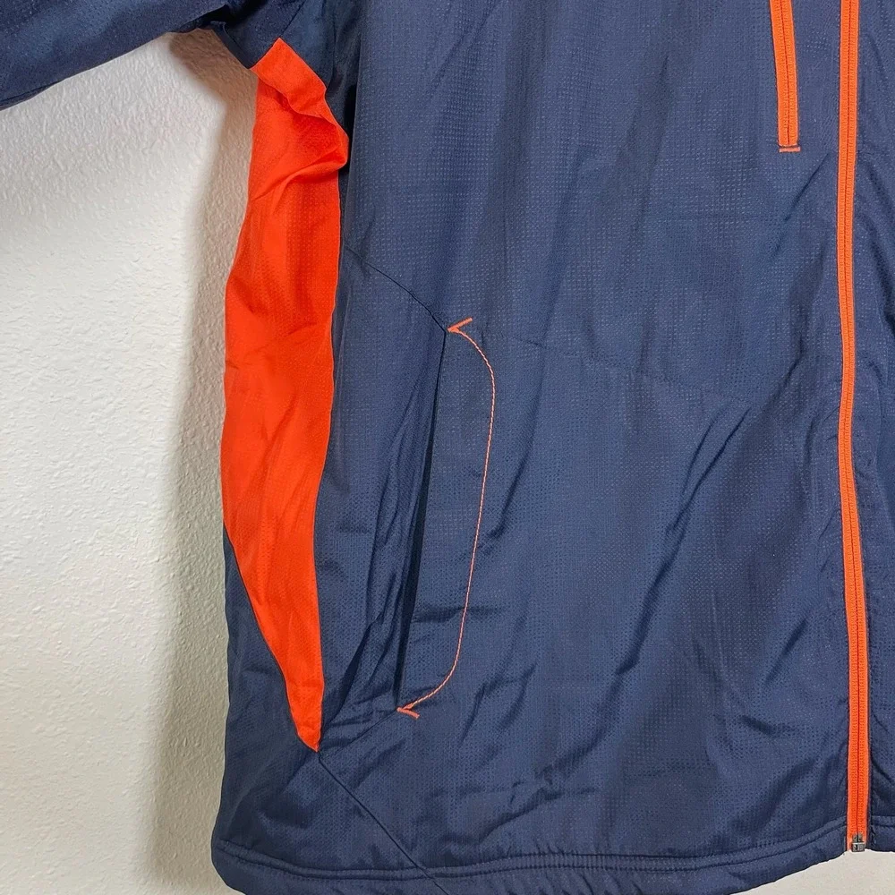 Vintage Reebok Chicago Bears NFL On-Field Full Zip Hooded Windbreaker Jacket XL
